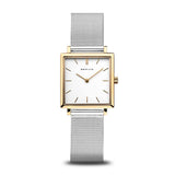 BERING Classic Polished Gold 26mm White Dial Women's Watch 18226-010
