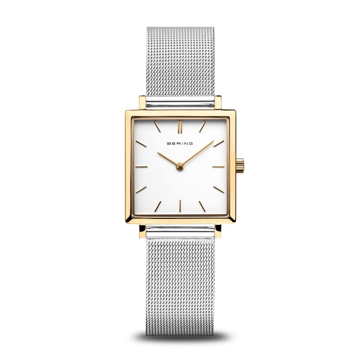 BERING Classic Polished Gold 26mm White Dial Women's Watch 18226-010
