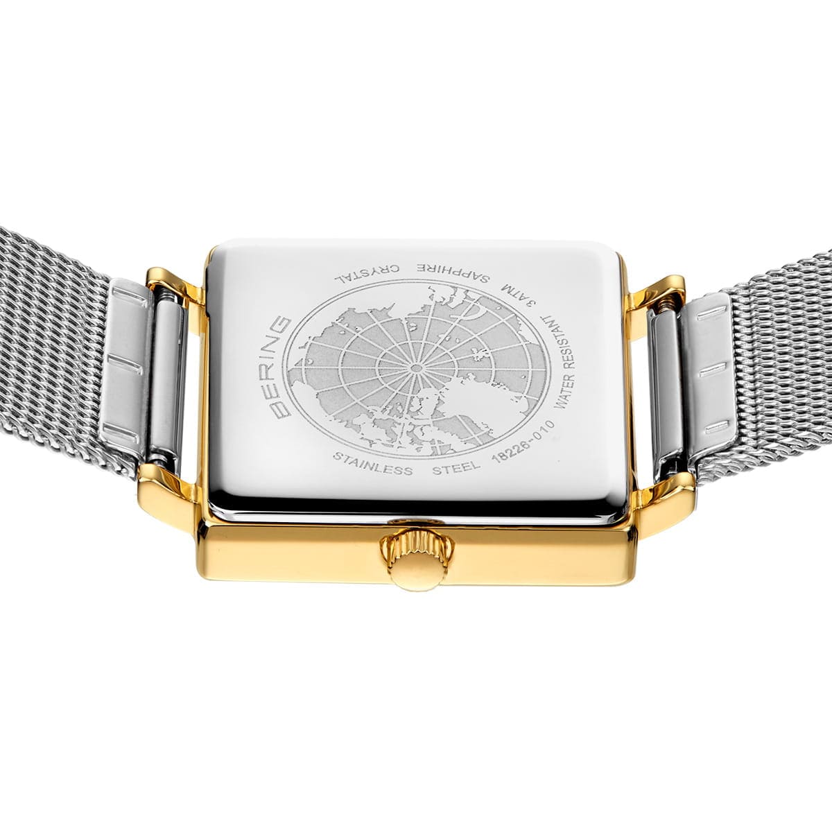 BERING Classic Polished Gold 26mm White Dial Women's Watch 18226-010