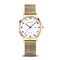 BERING Titanium Polished/Brushed Gold 34mm White Dial Women's Watch 18634-334