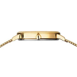 BERING Titanium Polished/Brushed Gold 34mm White Dial Women's Watch 18634-334