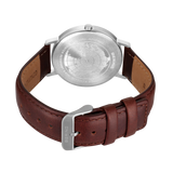 BERING Maxi Titanium Date Numerical Watch Blue Brown 40mm Blue Dial Men's Watch 18640-505