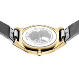 BERING Ultra Slim Polished/Brushed Gold 29mm Silver Sunray Dial Women's Watch 18729-010