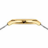 BERING Ultra Slim Polished/Brushed Gold 29mm Silver Sunray Dial Women's Watch 18729-010