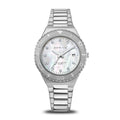 BERING Classic Polished/Brushed Silver 36mm White Mother of Pearl Dial Women's Watch 18936-704-C