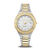 BERING Classic Polished/Brushed Silver/Gold 36mm White Dial Women's Watch 18936-710