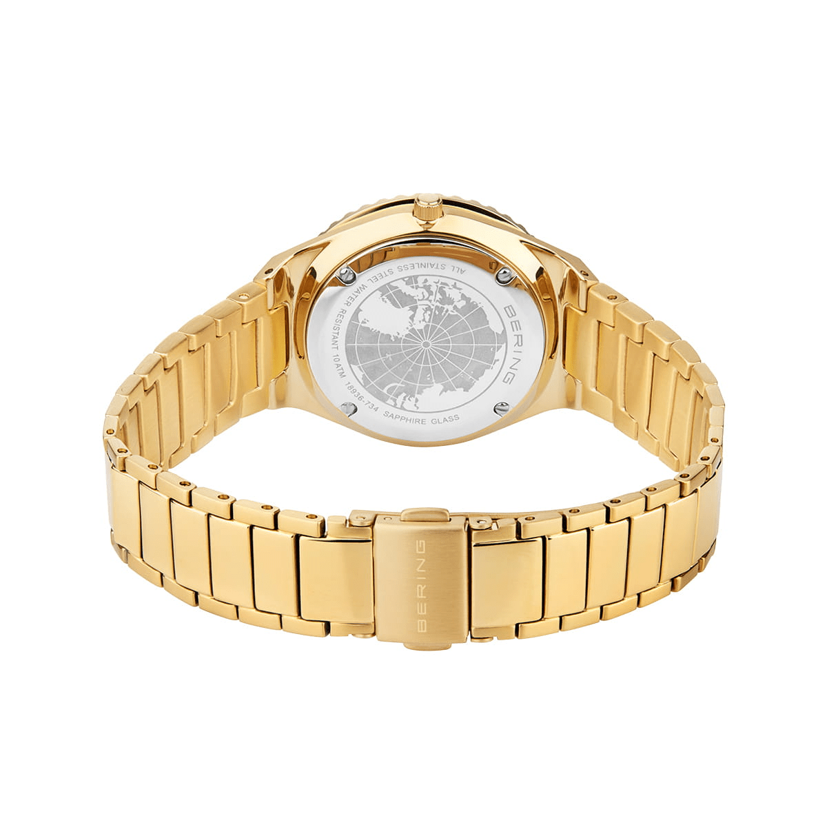 BERING Classic Polished/Brushed Gold 36mm Women's Watch 18936-734