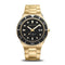 BERING Classic Arctic Sailing Polished/Brushed Gold 43mm Black Sunray Dial Men's Watch 18940-732