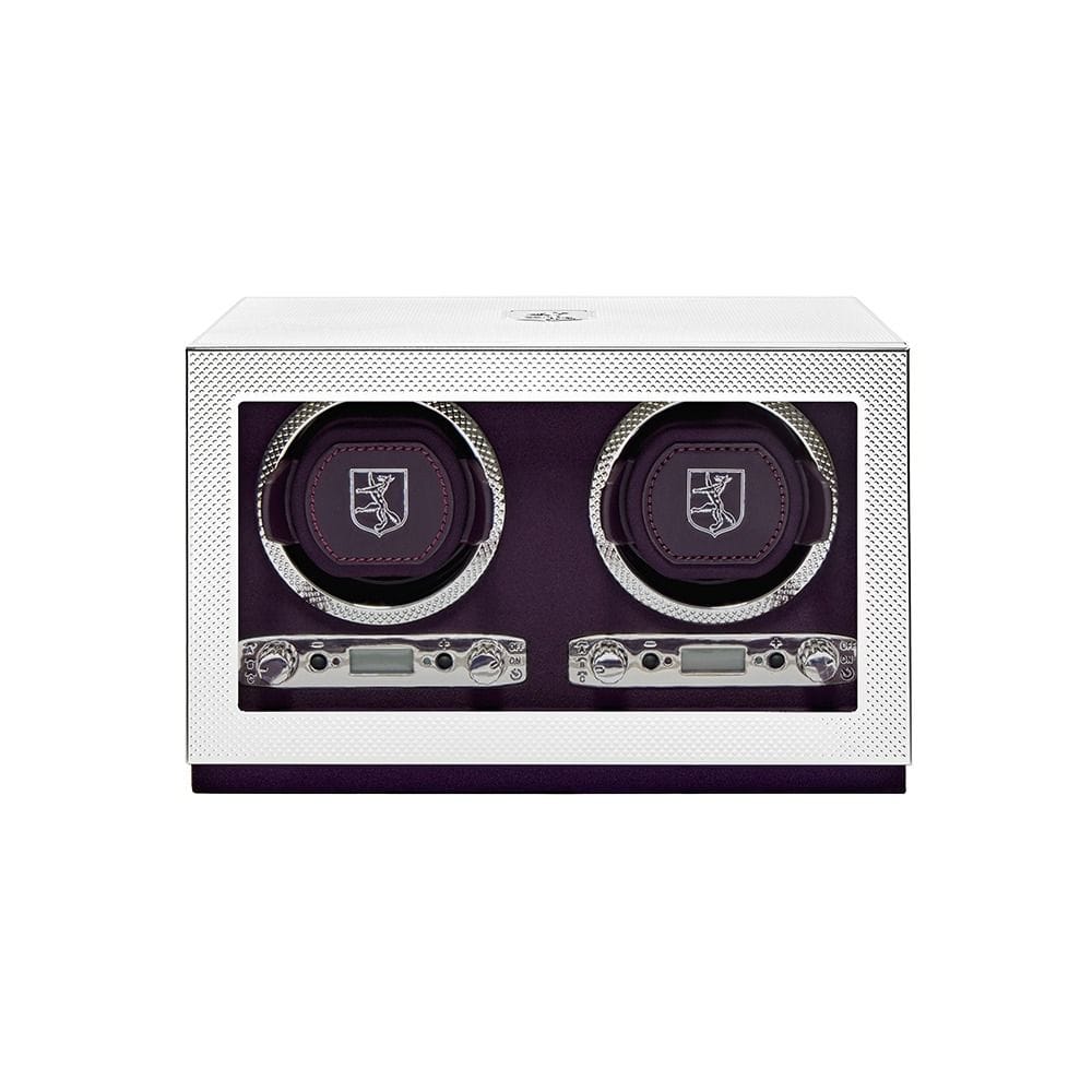 WOLF Silver Double Watch Winder 190004