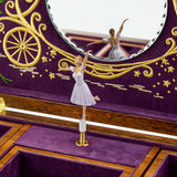 WOLF Ballet Musical Jewellery Box Cinderella Walnut Wood 190017