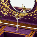 WOLF Ballet Musical Jewellery Box Cinderella Walnut Wood 190017