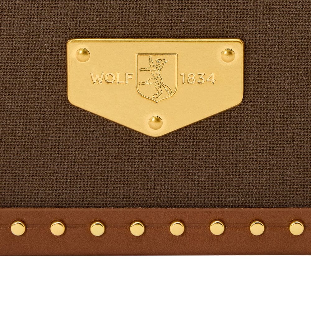 WOLF Ida Trunk Jewellery Box Khaki 190041