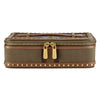 WOLF Ida Travel Zip Jewellery Case Khaki 190042