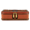 WOLF Ida Travel Zip Jewellery Case Orange 190045