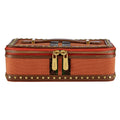 WOLF Ida Travel Zip Jewellery Case Orange 190045