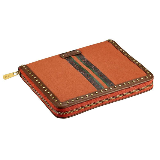 WOLF Ida Travel Zip Jewellery Portfolio Orange 190046