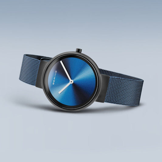 BERING Classic Mat Black 31mm Multicolor Sunray Dial Women's Watch 19031-327