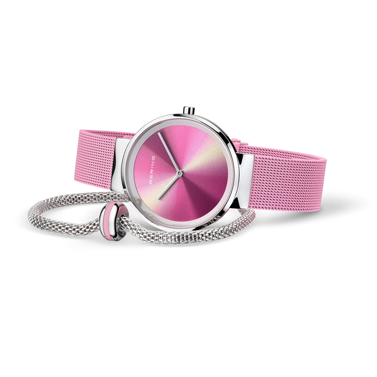 BERING Classic Polished Silver 31mm Multicolor Dial Women's Watch 19031-999-GWP