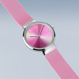 BERING Classic Polished Silver 31mm Multicolor Dial Women's Watch 19031-999-GWP
