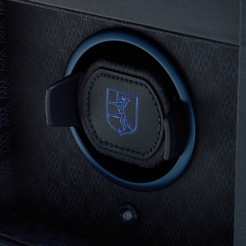 WOLF Earth Single Watch Winder Midnight Blue 190317