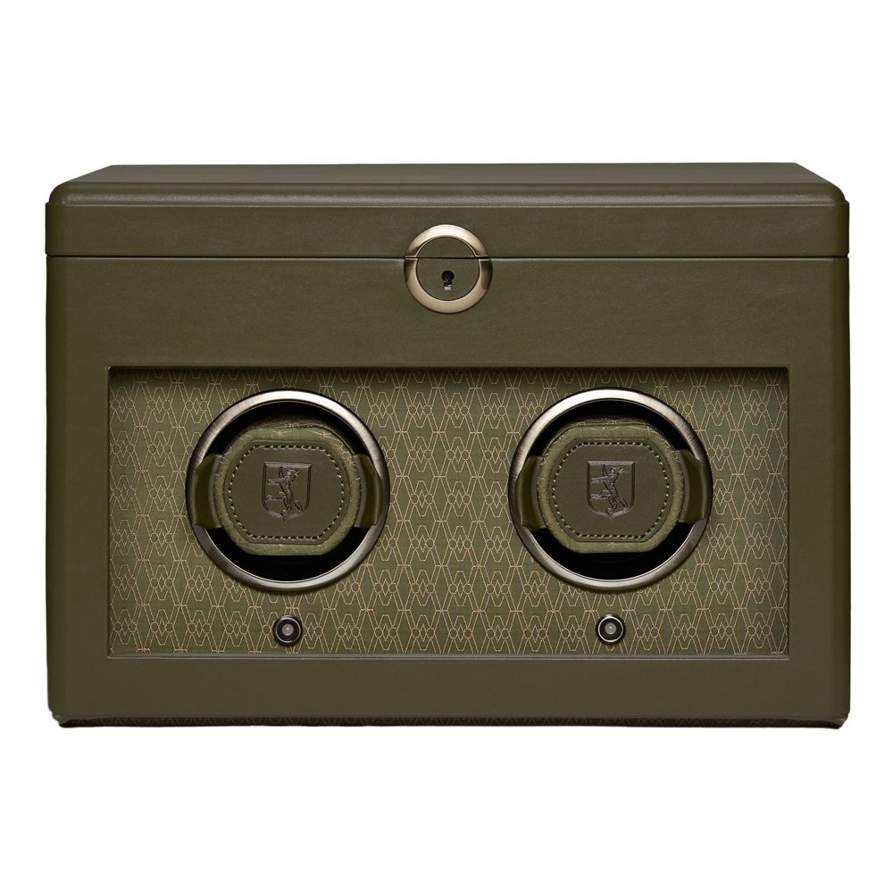 WOLF Earth Double Watch Winder Olive 190441