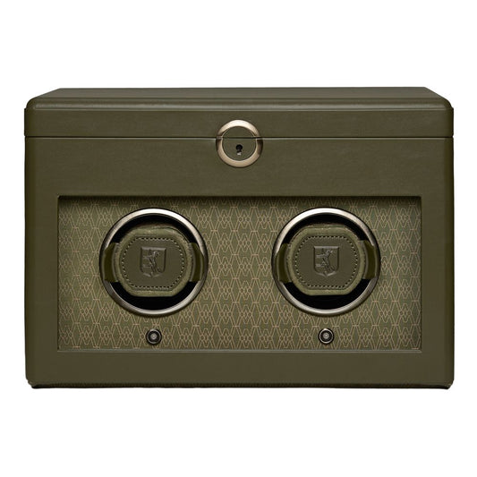 WOLF Earth Double Watch Winder Olive 190441