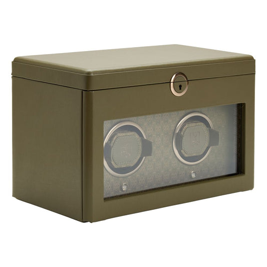 WOLF Earth Double Watch Winder Olive 190441