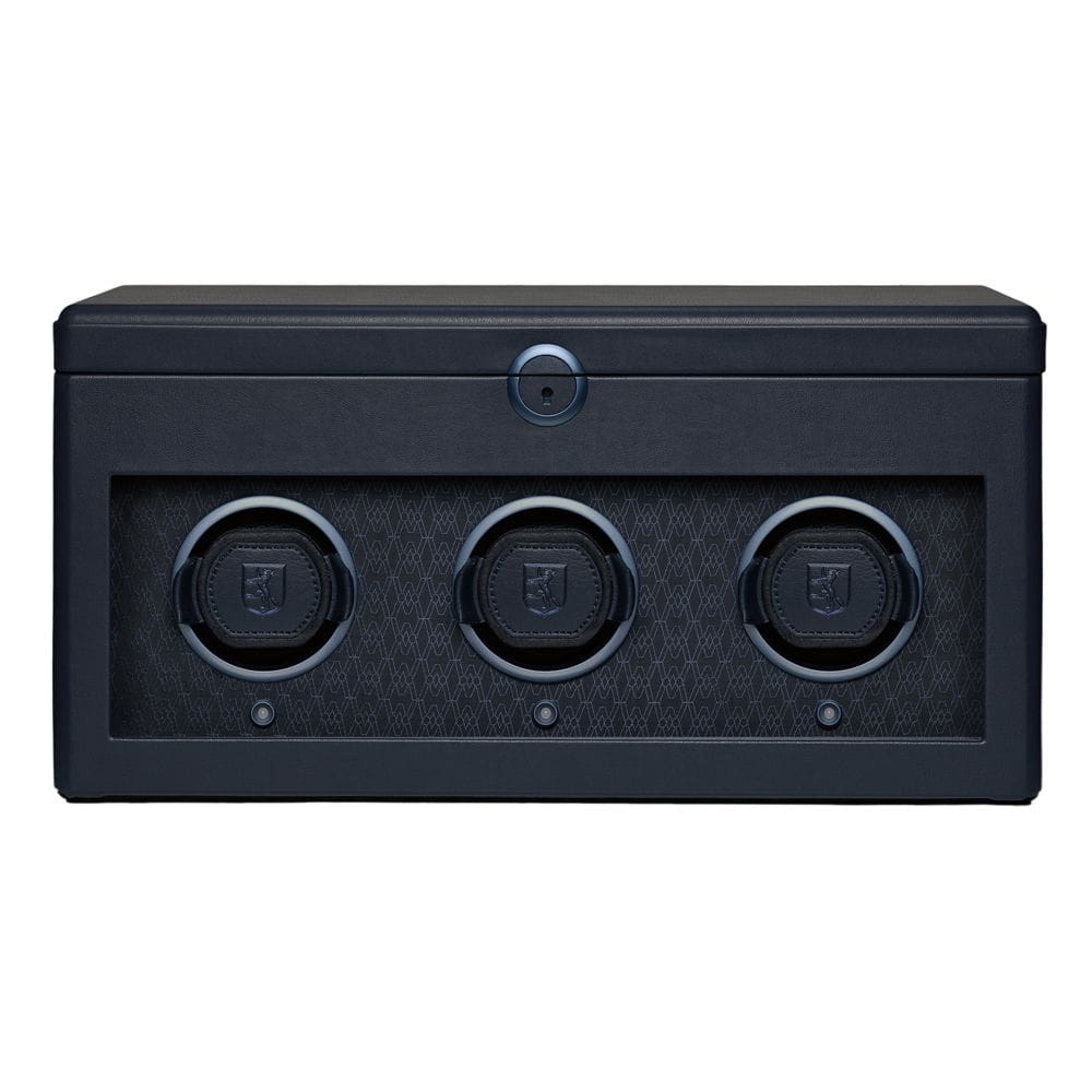 WOLF Earth Triple Watch Winder Midnight Blue 190517