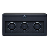 WOLF Earth Triple Watch Winder Midnight Blue 190517