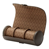 WOLF Earth Triple Watch Roll Coffee 190606