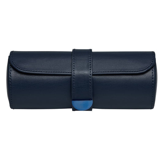 WOLF Earth Triple Watch Roll Midnight Blue 190617