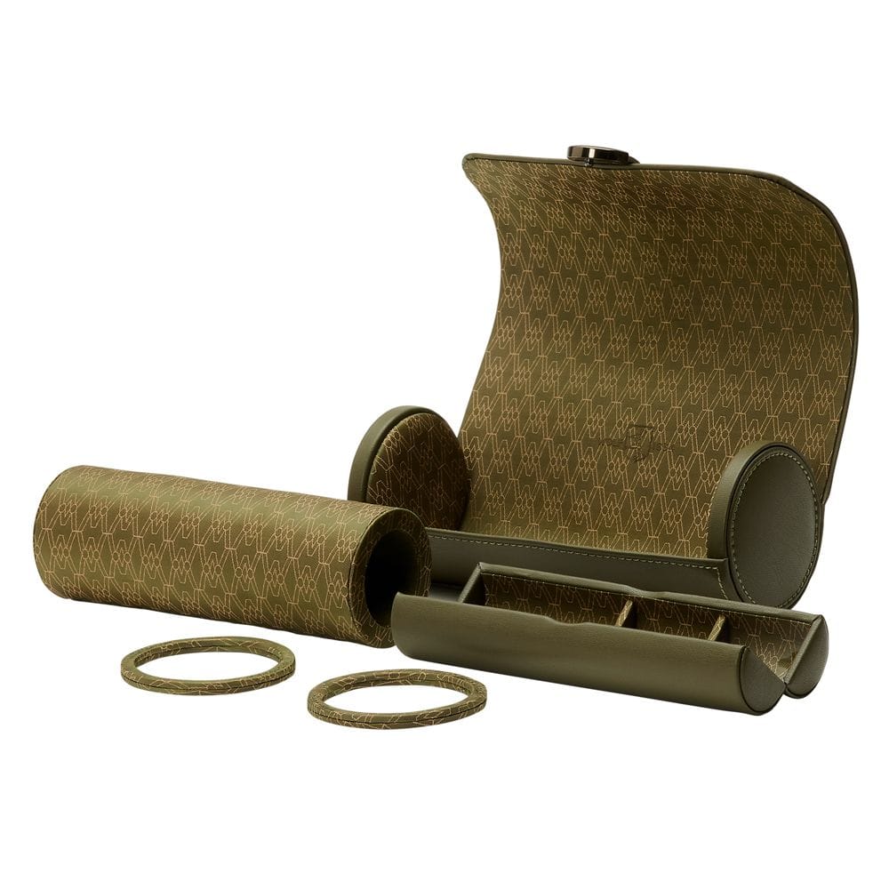 WOLF Earth Triple Watch Roll Olive 190641