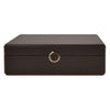 WOLF Earth 5 Piece Watch Box with Storage Coffee 190906