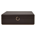 WOLF Earth 5 Piece Watch Box with Storage Coffee 190906
