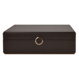 WOLF Earth 5 Piece Watch Box with Storage Coffee 190906