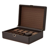 WOLF Earth 5 Piece Watch Box with Storage Coffee 190906