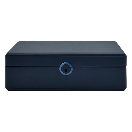 WOLF Earth 5 Piece Watch Box with Storage Midnight Blue 190917