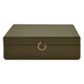 WOLF Earth 5 Piece Watch Box with Storage Olive 190941