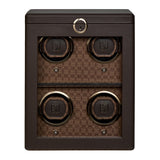 WOLF Earth 4 Piece Watch Winder Coffee 191406