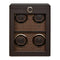 WOLF Earth 4 Piece Watch Winder Coffee 191406