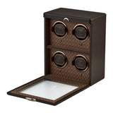 WOLF Earth 4 Piece Watch Winder Coffee 191406