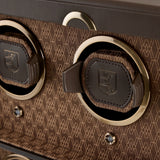 WOLF Earth 4 Piece Watch Winder Coffee 191406