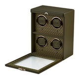 WOLF Earth 4 Piece Watch Winder Olive 191441
