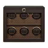 WOLF Earth 6 Piece Watch Winder Coffee 191606