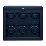 WOLF Earth 6 Piece Watch Winder Midnight Blue 191617