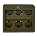 WOLF Earth 6 Piece Watch Winder Olive 191641