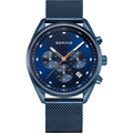 BERING Multifunction Mesh Watch Blue 40mm Blue Dial Men's Watch 19240-397