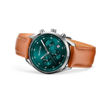 BERING Multifunction Leather Watch Green 40mm Green Dial Men's Watch 19240-508
