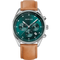 BERING Multifunction Leather Watch Green 40mm Green Dial Men's Watch 19240-508