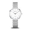BERING Titanium Polished Silver 34mm White Dial Women's Watch 19334-004